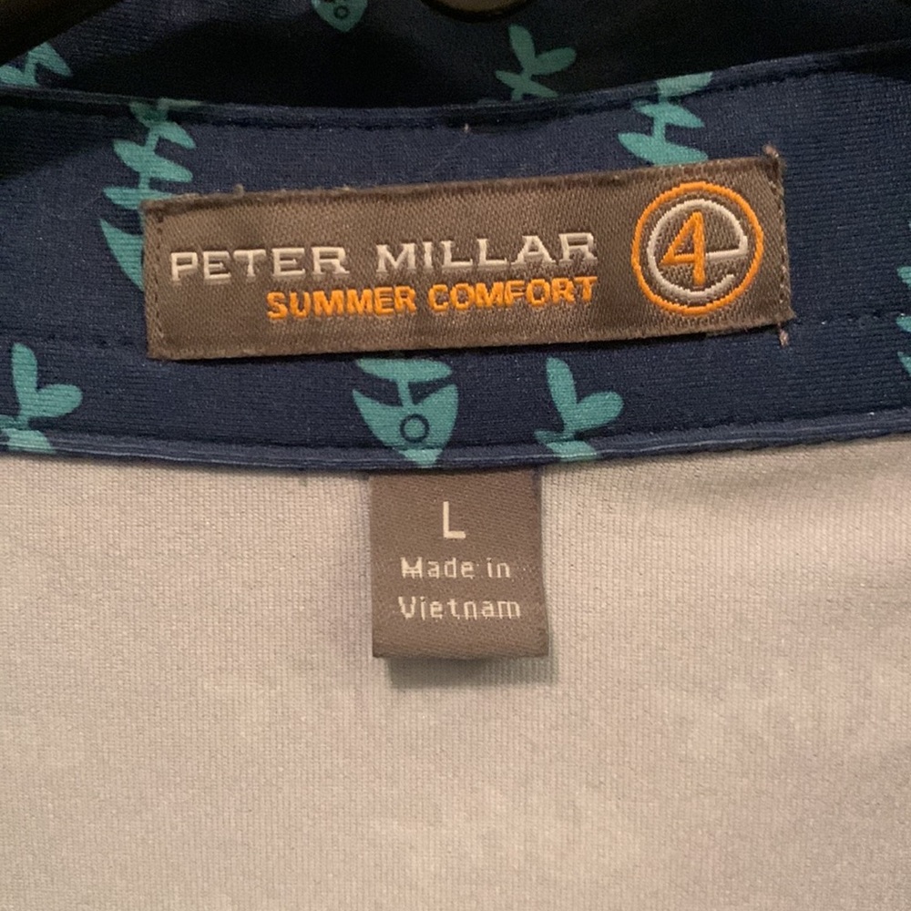 Men’s Peter Millar Summer Comfort Golf Polo size Large - Picture 2 of 3